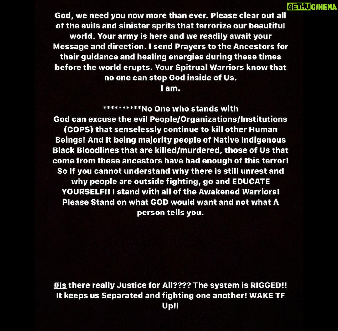 Kyrie Irving Instagram - The fight continues in your honor Queen