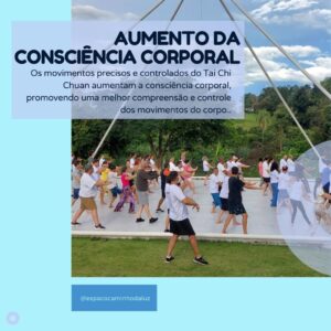 Laércio Fonseca Instagram - O Tai Chi é uma prática holística que oferece uma série de benefícios, não apenas para a saúde física, mas também para a saúde mental e emocional. Sua abordagem suave e centrada na consciência torna-o acessível a uma ampla variedade de pessoas, independentemente da idade ou nível de condicionamento físico.

Se você quer saber mais sobre essa arte milenar e como você pode mudar sua vida através dessa prática , em 2024 teremos um Super Curso de Tai Chi com duração de 1ano 😁😍 

O curso será ministrado em 12 módulos, sendo um final de semana por mês (Início sábado às 09:00 e término domingo às 15:30) no Espaço Caminho da Luz em Limeira, interior de São Paulo.

Teremos aulas teóricas sobre a filosofia do Tai Chi bem como todas as práticas corporais e os Katis “WU SAN DJI TAO”, “O GRANDE CÍCRULO” e “KATI DA ESPADA” que consiste em uma serie preestabelecida de movimentos com base nos elementos da natureza e dos animais. 

Para o “Kati da Espada” será cedida uma espada de treino, que o aluno poderá levar para a casa para continuar com as práticas. 
Este curso oferece certificado de conclusão que é valido para ministrar aulas no estilo Wu San Dji Tao.

Esperamos por você!🥰

Maiores Informações em nosso site: https://laerciofonseca.com.br/produto/curso-livre-para-praticantes-e-para-formacao-de-instrutores-de-tai-chi-chuan-turma-2024-pacote-completo/