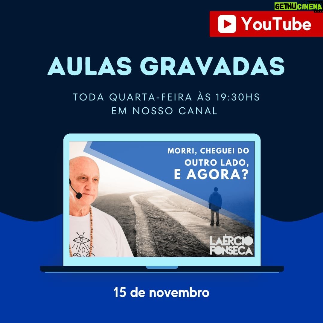 Laércio Fonseca Instagram - lá pessoal, passando para lembrar que hoje tem conteúdo INÉDITO em nosso canal :) Espertamos por vocês!!! Ajude-nos a passar a mensagem para mais pessoas, envie para quem você acredita que gostará de assistir também😉 #espiritualidade #amor #autoconhecimento #paz #deus #gratidao #medita #espiritismo #energia #sabedoria #positividade #fe #felicidade #vida #magia #universo #terapiaholistica #despertar #prosperidade #luz #consciencia #ufologia #laerciofonseca #espacocaminhodaluz #youtube