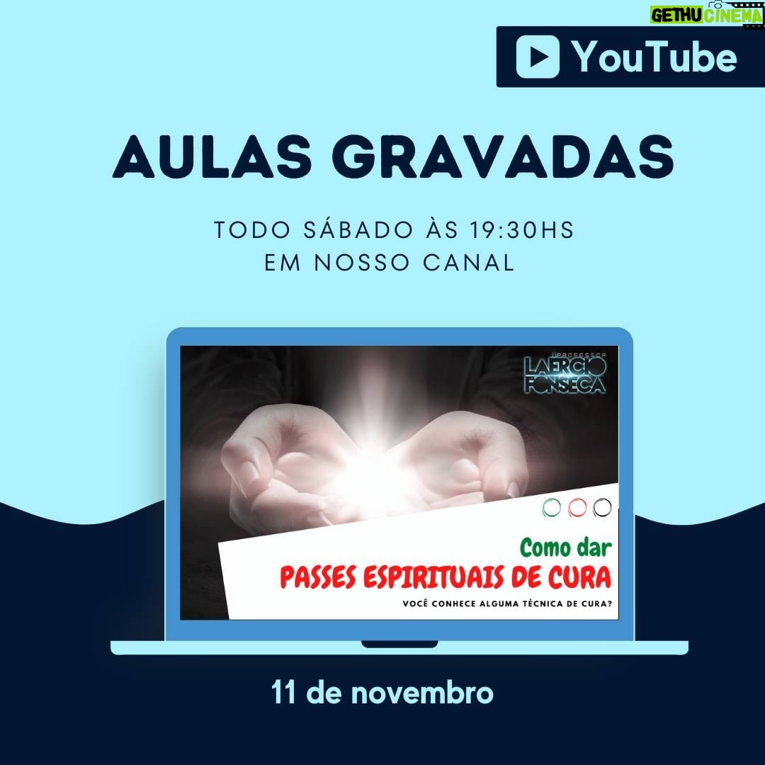 Laércio Fonseca Instagram - Olá pessoal, passando para lembrar que hoje tem conteúdo INÉDITO em nosso canal :) Espertamos por vocês!!! Ajude-nos a passar a mensagem para mais pessoas, envie para quem você acredita que gostará de assistir também😉 #espiritualidade #amor #autoconhecimento #paz #deus #gratidao #medita #espiritismo #energia #sabedoria #positividade #fe #felicidade #vida #magia #universo #terapiaholistica #despertar #prosperidade #luz #consciencia #ufologia #laerciofonseca #espacocaminhodaluz #youtube