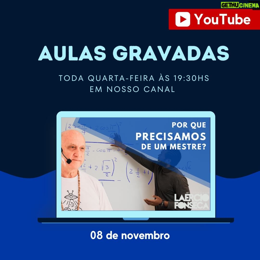 Laércio Fonseca Instagram - lá pessoal, passando para lembrar que hoje tem conteúdo INÉDITO em nosso canal :) Espertamos por vocês!!! Ajude-nos a passar a mensagem para mais pessoas, envie para quem você acredita que gostará de assistir também😉 #espiritualidade #amor #autoconhecimento #paz #deus #gratidao #medita #espiritismo #energia #sabedoria #positividade #fe #felicidade #vida #magia #universo #terapiaholistica #despertar #prosperidade #luz #consciencia #ufologia #laerciofonseca #espacocaminhodaluz #youtube