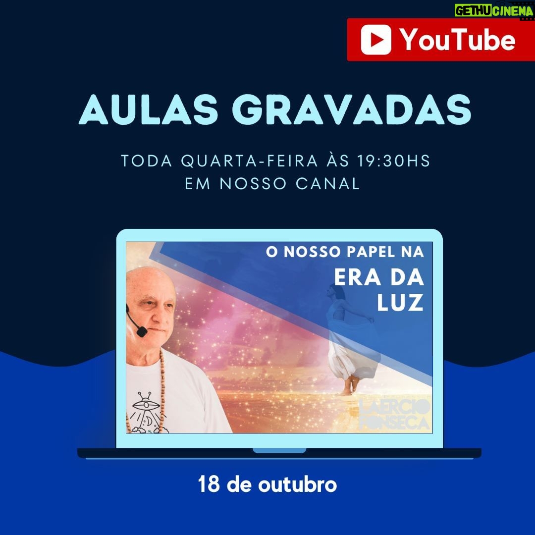 Laércio Fonseca Instagram - Olá pessoal, passando para lembrar que hoje tem conteúdo INÉDITO em nosso canal :) Espertamos por vocês!!! Ajude-nos a passar a mensagem para mais pessoas, envie para quem você acredita que gostará de assistir também😉 #espiritualidade #amor #autoconhecimento #paz #deus #gratidao #medita #espiritismo #energia #sabedoria #positividade #fe #felicidade #vida #magia #universo #terapiaholistica #despertar #prosperidade #luz #consciencia #ufologia #laerciofonseca #espacocaminhodaluz #youtube