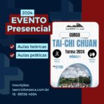 Laércio Fonseca Instagram – INÉDITO!!!!!
Módulo I –  PRESENCIAL PARA PRATICANTES E FORMAÇÃO DE INSTRUTORES DE TAI-CHI CHUAN (2024)
Início do Curso: 27 de Janeiro – Sábado – 09:00
LOCAL: Espaço Caminho da Luz na cidade de Limeira/SP
* JÁ INCLUSO TODAS REFEIÇÕES, APOSTILAS E CAMISETA.

Saiba mais em: https://laerciofonseca.com.br/produto/curso-livre-para-praticantes-e-para-formacao-de-instrutores-de-tai-chi-chuan-turma-2024-pacote-completo/