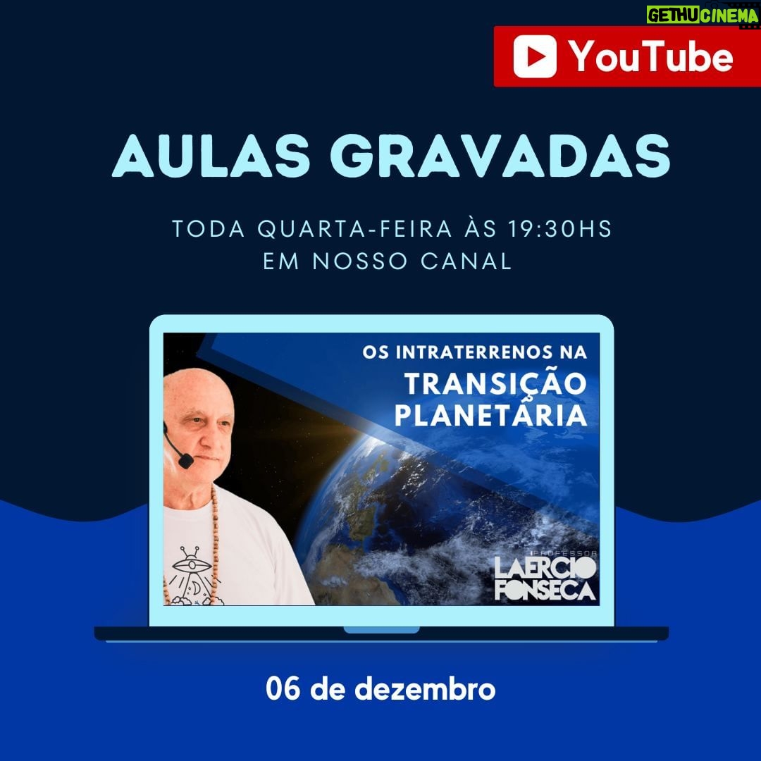 Laércio Fonseca Instagram - Olá pessoal, passando para lembrar que hoje tem conteúdo INÉDITO em nosso canal :) Espertamos por vocês!!! Ajude-nos a passar a mensagem para mais pessoas, envie para quem você acredita que gostará de assistir também😉 #espiritualidade #amor #autoconhecimento #paz #deus #gratidao #medita #espiritismo #energia #sabedoria #positividade #fe #felicidade #vida #magia #universo #terapiaholistica #despertar #prosperidade #luz #consciencia #ufologia #laerciofonseca #espacocaminhodaluz #youtube