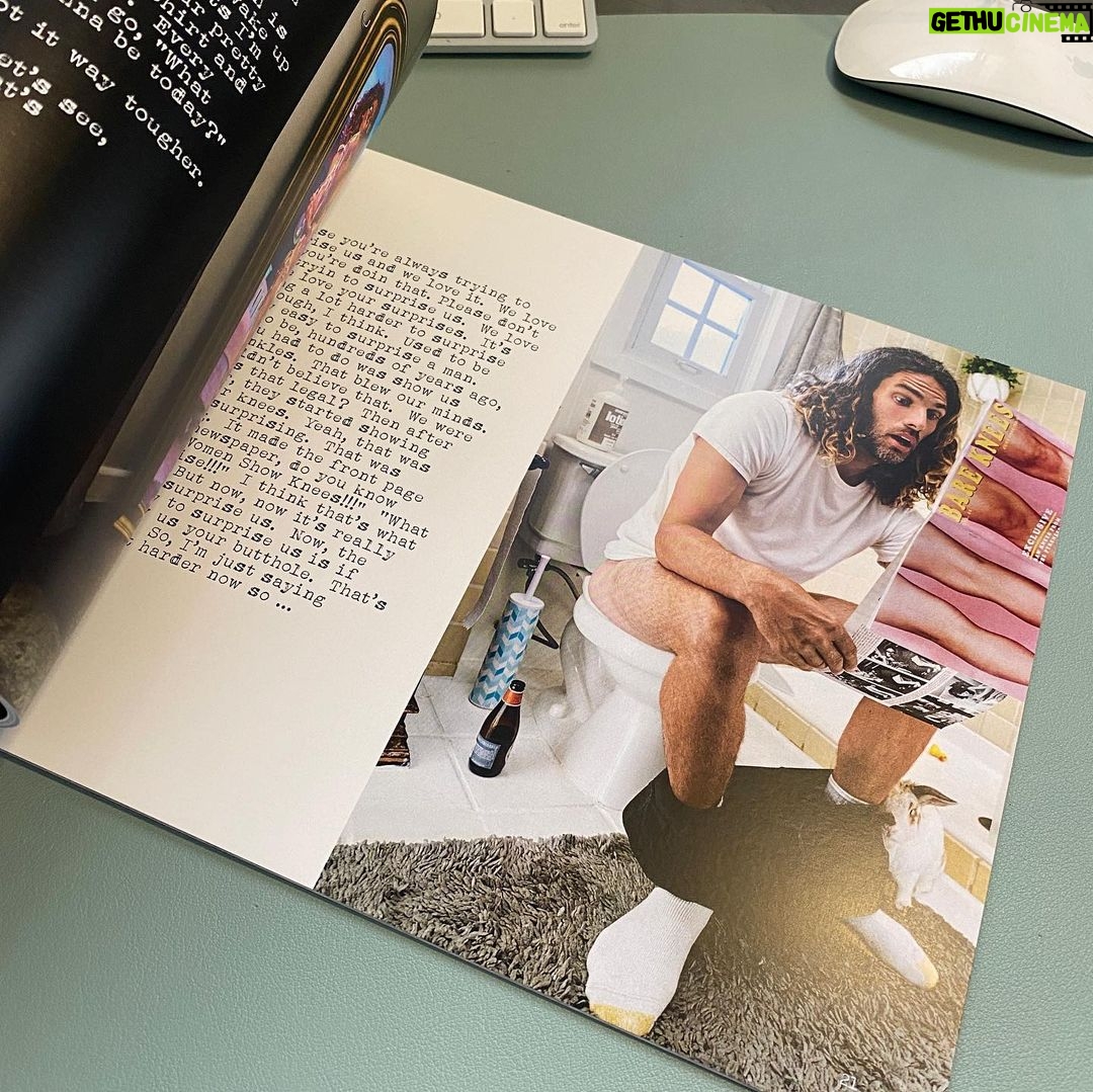 Lachlan Patterson Instagram - had so much fun stretching this premise with the master @mattmisiscostudios. Thank you @goodfeeddog. Get a signed copy for your coffee table today. Link in bio.
