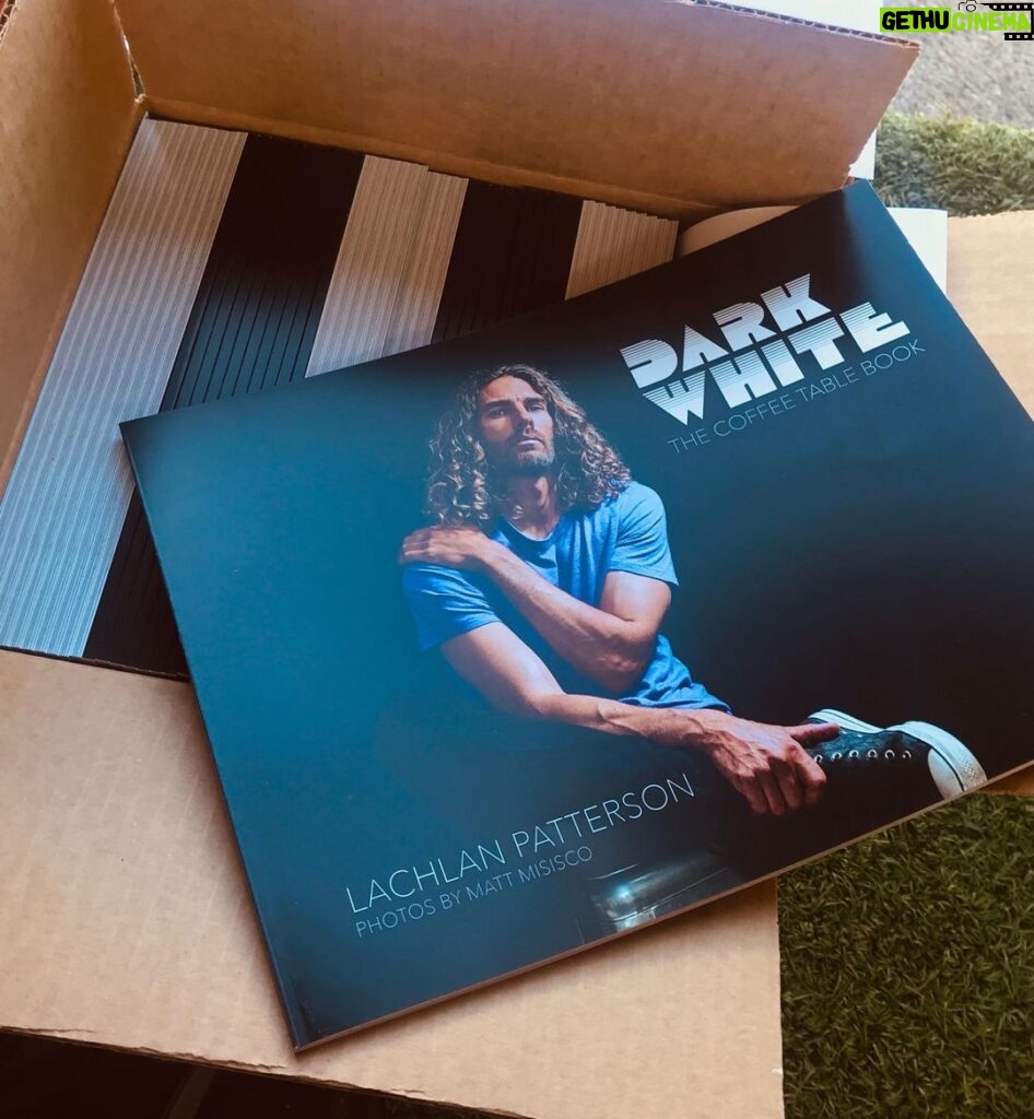 Lachlan Patterson Instagram - Fresh off the press. My comedy special Dark White is now a coffee table book. Every copy contains a free download so you can listen along with me as you look at the pictures. This is a very limited release so DM me if you'd like me to send you a copy. #darkwhite #coffeetablebook