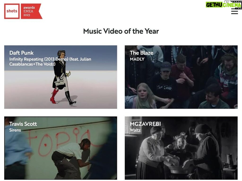 Lado Kvataniya Instagram - WALTZ has been nominated for MUSIC VIDEO OF THE YEAR along with Travis Scott, Daft Punk, Rolling Stones and other brilliant artists. We don't know how it happened, but we are proud of it. Congratulations to the whole team! @shots_creative thank you so much! P.s. We vote for The Blaze🤌🏼 Georgia, Tbilisi