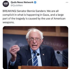 Lady Bunny Instagram - There are only 2 progressive senators: Bernie Sanders and Liz Warren. Neither have called for a ceasefire. This makes these “progressives” further to the right on Israel than 60-80% of voters who want a ceasefire. Both Liz and Bernie were also dishonest Russia hawks, too. 

While Bernie is telling the truth in this statement, he’s talking out of both sides of his mouth. Bernie already sold out progressives by endorsing the center-right Biden, who blew off almost everything progressive on his agenda in his first term. Marianne Williamson is the Dem candidate best aligned with Bernie’s former platform, yet Bernie and AOC skipped over her completely to early endorse Biden. You can’t now act concerned about the situation in Gaza if you don’t even have the guts to call for a ceasefire. This whole fiasco has been a mask-off moment for Bernie and most of the Squad. They may spout progressive talking points which I agree with, but when push comes to shove they back Republican-lite candidates like Biden. It would show more backbone to unendorse Joe as much of the world witnesses the horrors of genocide and turns vs the West for backing Israel.