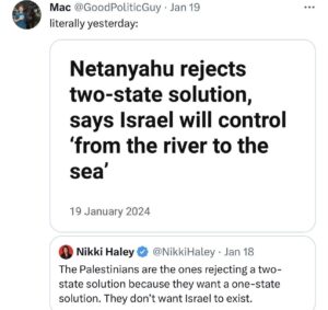 Lady Bunny Instagram - If Palestinians or their supporters say “From the river to the sea” they’re deemed racists who seek to exterminate all Jews. Is it also racist vs Palestinians when Netanyahu says it?
