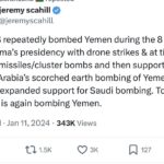 Lady Bunny Instagram - What do Obama, Trump and now Biden have in common? They all bombed Yemen for years. If you asked why, people muttered something about Houthi child brides or something. Why would average Americans care about either side? So we’re now at war to protect our genocidal “ally” and their shipping routes?