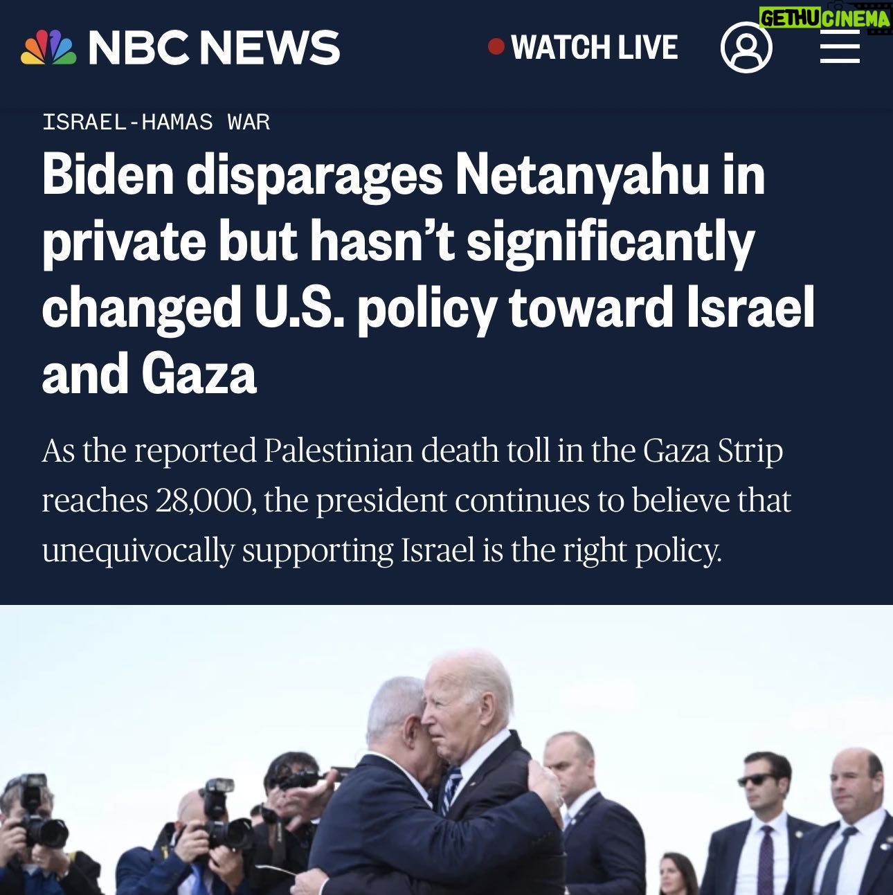 Lady Bunny Instagram - NBC has a history of supporting hawks, yet even they’re writing about how Biden’s hollow words don’t jive with his actions. Biden could make a ceasefire happen at any time. Instead, he fuels the genocide and claims to curse at Netanyahu in private. That’s had zero effect.