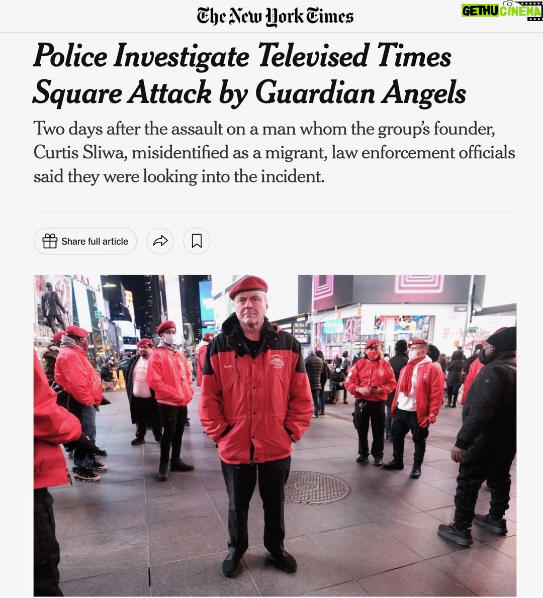 Lady Bunny Instagram - So a vigilante group, the Guardian Angels, assaulted a man in Times Square who they believed to be an immigrant involved in a theft. Unfortunately, the guy wasn’t an immigrant. He lived in the Bronx. He also wasn’t shoplifting, but apparently you don’t need to be guilty to have this in appointed group of thugs pull you down because you look like an immigrant. Um, there’s a lot of people in NYC who look they could be immigrants. Do they have to fear a group of guys in red berets attacking them to earn points in a Fox News interview? So now there’s another group besides the police who innocent men of color have to fear?