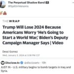 Lady Bunny Instagram - It’s so dishonest for a Biden employee to claim that Trump will start wars which Biden is actually starting. Trump may well start wars if elected again, but Biden is fueling them right now. The world wasn’t inflamed with war when Trump was president. It is under Biden. People will draw that comparison whether you like it if not. But don’t count on Trump for peace if elected. He’s as hawkish as Biden on Israel, and wildly, he finally unveiled his plans for Ukraine if he wins. They aren’t that different from Biden’s, even though Trump and his America First “populist” crowd gave Trump credit for not being gung ho on sending weapons to Ukraine. In this respect, they overlap with progressives who would also rather spend tax dollars on Americans and their social safety net. At one point, Trump said of Ukraine that he just wanted the killing to stop. And while Trump is adept at dog whistling to signal that he wants what his supporters want, you never heard 1 corporate Democrat say “Stop the killing in Ukraine.” Democrats act concerned about Ukrainian civilian deaths and then send more bombs to prolong the war— after NATO scuttled peace talks. Just like Democrats, including Biden, feigning concern over Palestines, only to arm their murderers to the teeth. I would almost respect Biden and Trump more if they just campaigned on “We know we’re horrible and few want either one of us, but lol!” That would be more honest. The majority of Americans in all parties want a ceasefire, yet neither presidential candidate in either majority party wants one. Hungh? And you say you don’t understand the need for 3rd parties who don’t work for the war machine? Then to the 80% of Dems who want a ceasefire, 57% of GOP voters and a slightly higher number of Independents, what is your plan to attain a ceasefire? Voting for hawks?