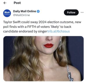 Lady Bunny Instagram - Taylor’s gonna pick the president? Isn’t she the one who writes about her bad taste in choosing men?