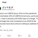 Lady Bunny Instagram - Neither party has an answer for poverty other than work harder, retire older, start younger.