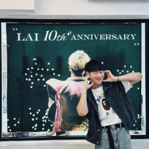 Lai Instagram - 十週年快樂 🫶🫶
老實說 我自己都不記得我到底出道多久了
只記得 這一路上 我就是告訴自己
不要後悔 往前衝就對了！！

謝謝我的賴打們幫我記錄每一個重要的時刻
每次你們都是最用心的在背後支持著我
愛我的賴打們 🤍🤍

#十週年快樂
#謝謝我的賴打們