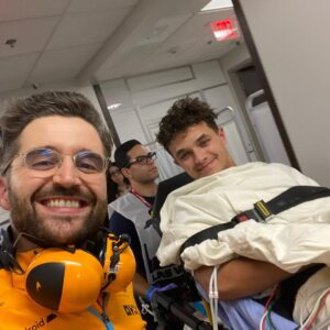 Lando Norris Instagram - Rough day. Big impact. But feeling okay! Thanks for all the messages ❤️ see you next weekend