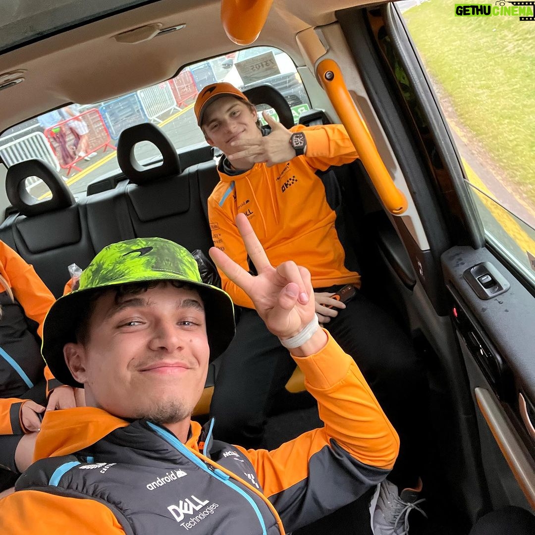 Lando Norris Instagram - Two & Three 🧡 Silverstone Circuit
