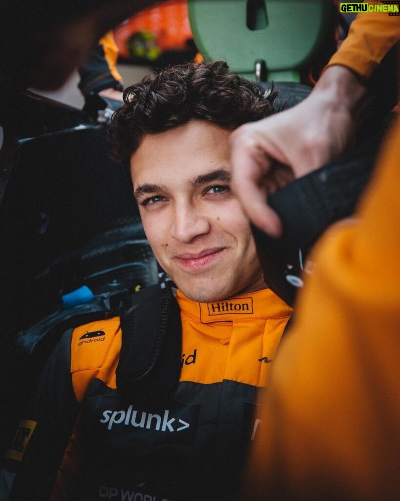 Lando Norris Instagram - P6, points on the board, pizza shapes in the bag. Happy days Albert Park, Victoria
