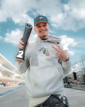Lando Norris Instagram - P2. A nice little 100th GP gift ❤️