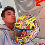 Lando Norris Instagram - 100 races, 100 stickers. Here’s to the next 100 🎂