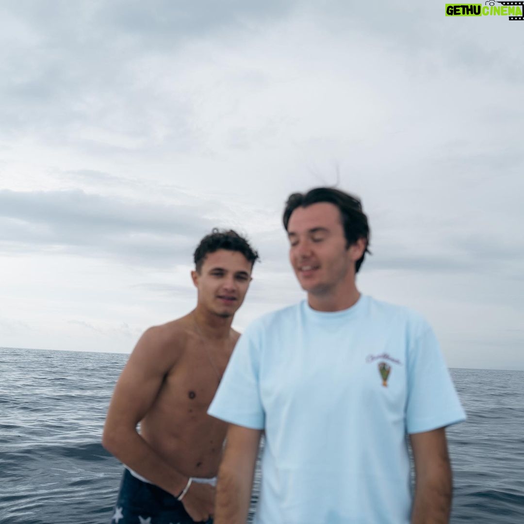 Lando Norris Instagram - Nothing better then a day with friends. First time trying wakeboarding 🤙