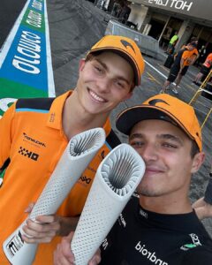 Lando Norris Instagram - DOUBLE PODIUM!!!!!!!! Congrats mate! Thanks @mclaren 🧡 Suzuka International Circuit