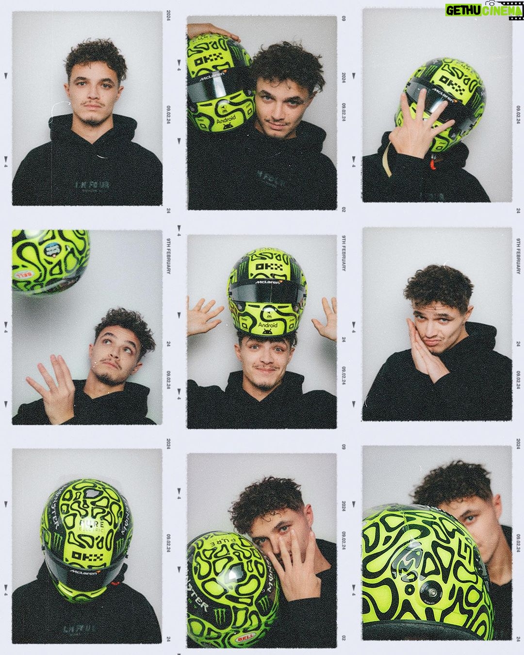 Lando Norris Instagram - new season, new helmet, new passport photos