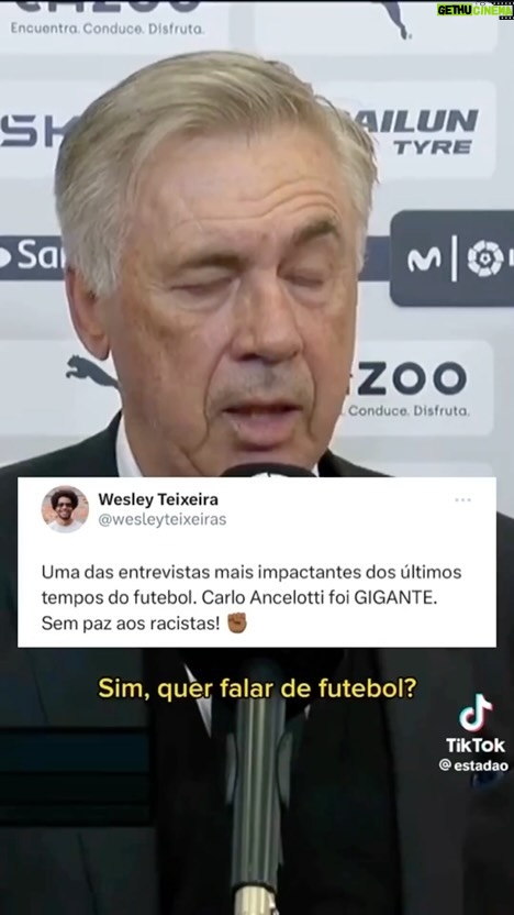 Larissa Bracher Instagram - #todosporvinijr 🔥 "NÃO QUERO FALAR DE FUTEBOL!" A entrevista do técnico do Real Madrid, Carlo Ancelotti, ontem após todo o ocorrido é um exemplo de como o antirracismo é um dever de todos. A tentativa de desviar o foco no que realmente deve ser é totalmente nojenta, mas é o que a mídia espanhola vem fazendo tentando minimizar o caso como uma "provocação" feita pela torcida adversária. Não foi um caso isolado, já e o 9º caso contra o @vinijr no campeonato espanhol. Temos que colocar holofotes e pedir por punições exemplares para que não se repita. Totalmente inadmissível e inaceitável as agressões constantes que o Vinicius vem passando. Isso NÃO é futebol, é racismo, e racismo é CRIME! RACISTAS NÃO PODEM TER PAZ! ✊🏾