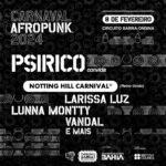 Larissa Luz Instagram - E tem mais Carnaval!!!! Animadaaaaa! Vou cantar com a banda que eu gosto @psirico , meu pivete @vandaldeverdade ♥️ @lunnamontty , Notting Hill Carnival … no trio do @afropunkbahia !!! Vai ser babadoooo! Bora??? Abrir o carnaval daquele jeitão!! @idw.company arrasando de novo e provocando grandes conexões e pontes ! 🍃🙏🏾