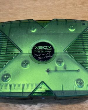 Larry Hryb Instagram - Twenty years ago today Xbox was born. Here is a look at then special launch console the team received as a launch gift. And the special controller created to celebrate Xbox Live launching a year later. #xbox20