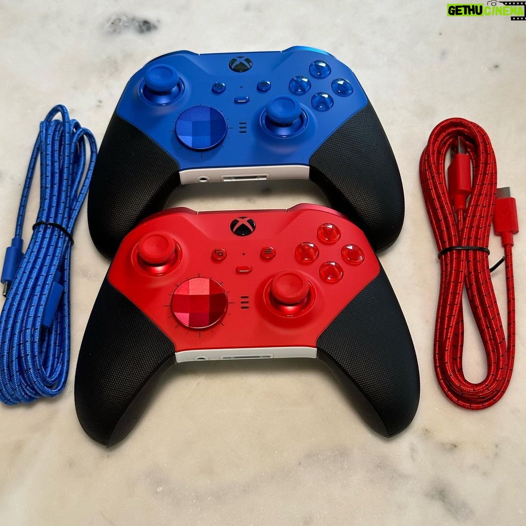 Larry Hryb - 2K Likes - The Xbox Elite Wireless Controllers. Now available in Red or Blue - with matching USB C charging cable !