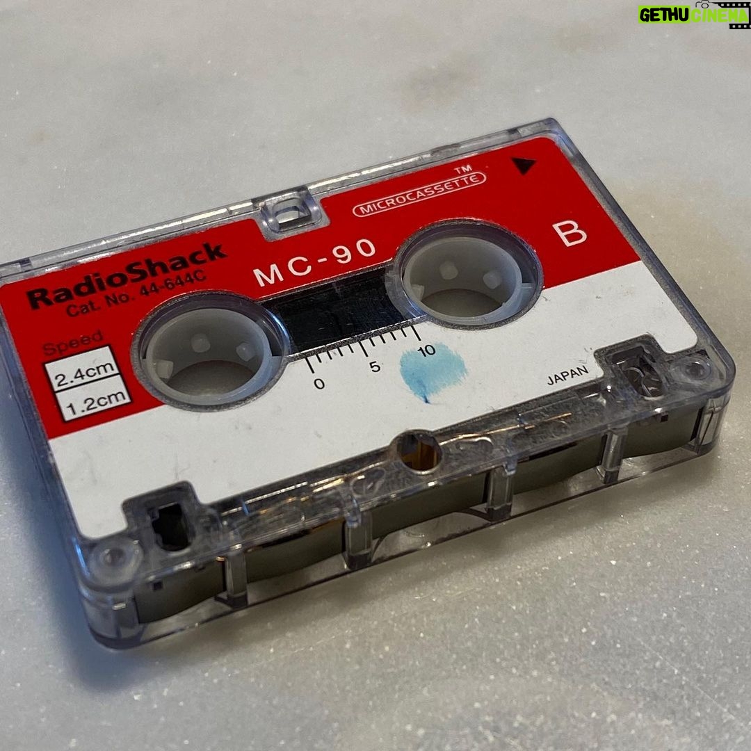 Larry Hryb - 1.3K Likes - Found this during some cleaning: It holds the only audio recording I have of my fathers voice. I need to find a microcassette player so I can make a digital copy.