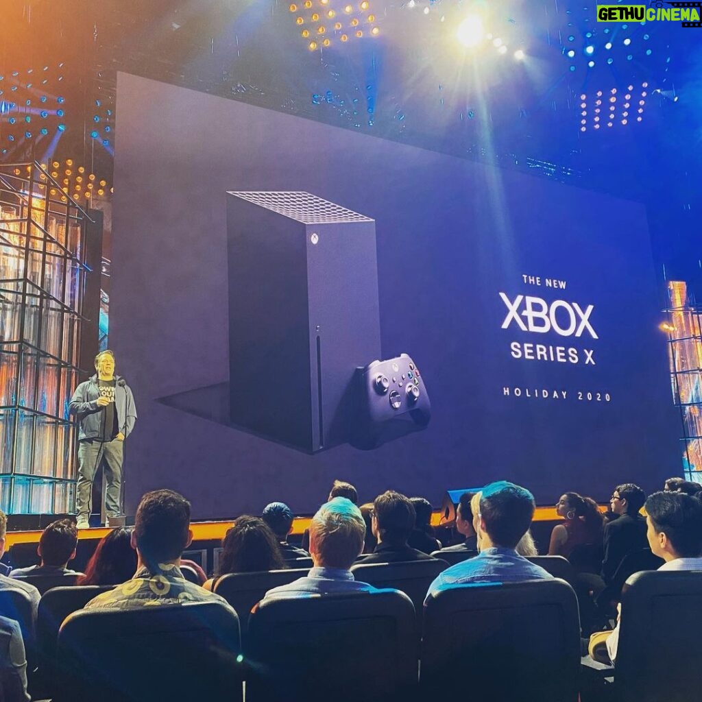 Larry Hryb Instagram - Phil Spencer unveils Xbox Series X at The Game Awards Peacock Theater