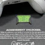 Larry Hryb Instagram - Launch controller gift for Team Xbox Members as well as a note from Phil. The dates on the controller are launch dates of previous Xbox consoles. #PowerYourDreams