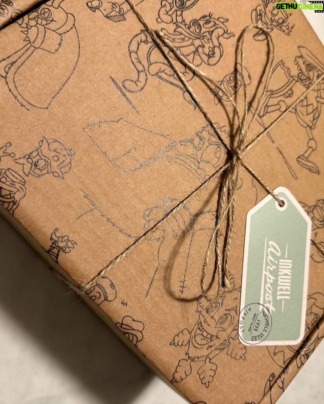 Larry Hryb Instagram - I love special deliveries from Inkwell Island ! It’s a holiday package from my good friends at @studiomdhr and the Cuphead Team Microsoft Corporate Headquarters