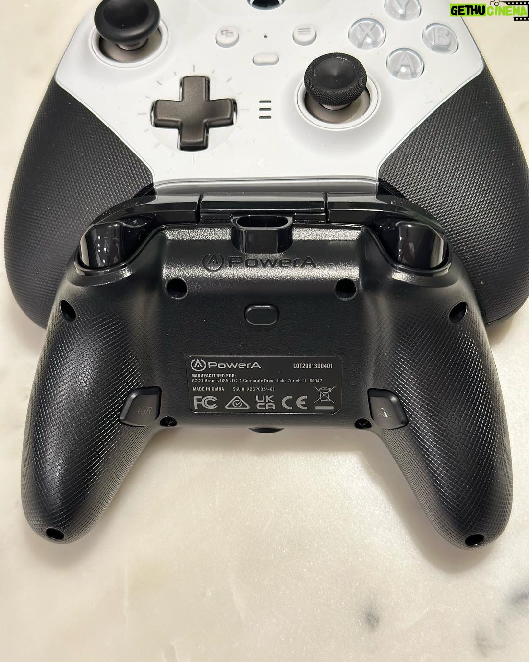 Larry Hryb Instagram - The Nano Enhanced Wired Controller from @powera_gaming - it’s so cute (next to my Elite Series 2 for comparison) Microsoft Corporate Headquarters