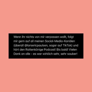 Lars Paulsen Instagram - Bis bald und vielen Dank!