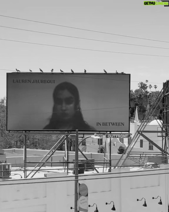 Lauren Jauregui Instagram - My first billboard ever is up in Los Angeles😭 its in Silverlake at the cross of W Sunset Blvd and Parkman Ave🥰 of course when I’m out of town but either way I’m so fucking grateful I could cry..and did when I received these pictures from @aodream & @laurenelizadunn 🥰 if you pass by her give her some love for meee✨✨✨ #InBetween out now everywhere you listen to music🕊🌱