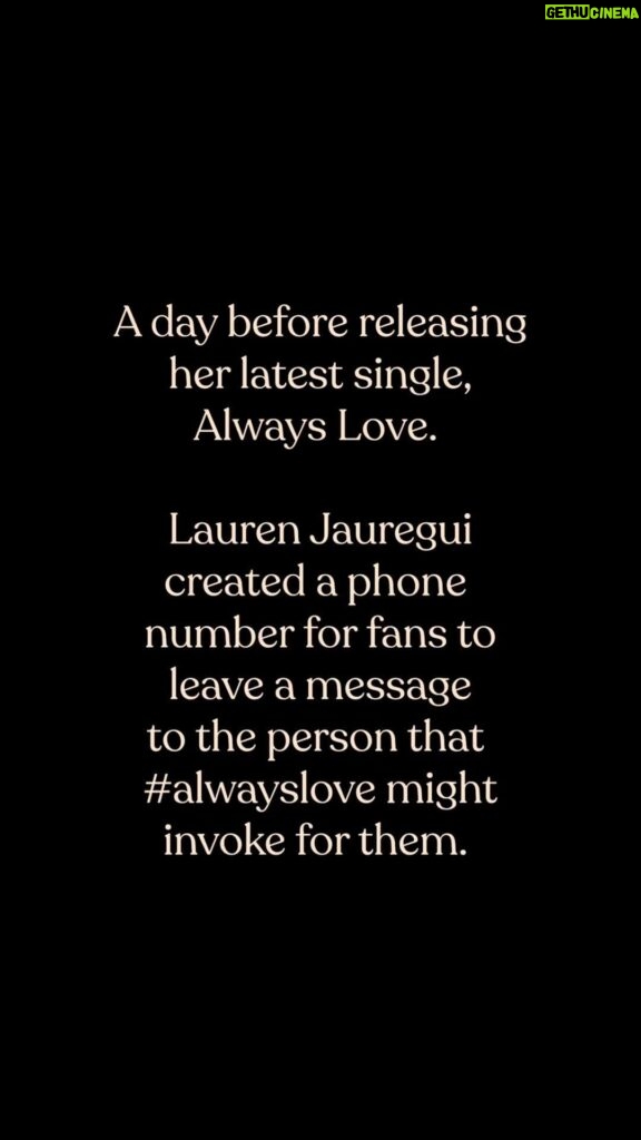 Lauren Jauregui Instagram - Have you called yet? 775-262-7555 #AlwaysLoveLine