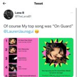 Lauren Jauregui Instagram - I’m so grateful for each and every one of you who listened to anything of mine this year. Those who kept PRELUDE close and as a companion and those who listened to Always Love✨ we only dropped one this year so to know we keep growing regardless is inspiring. I’m in the studio making beautiful things and will have more for you to listen to next year🤍 thank you thank you thank you each one of these mean the world to me. I know it’s not about the metrics but to consistently see tangible growth when one works as hard as my team and I do is just so affirming. Thank you for letting me do what I love and for listening to these songs my heart is in them and with you every time you do🖊 #singersongwriter #independent #growth