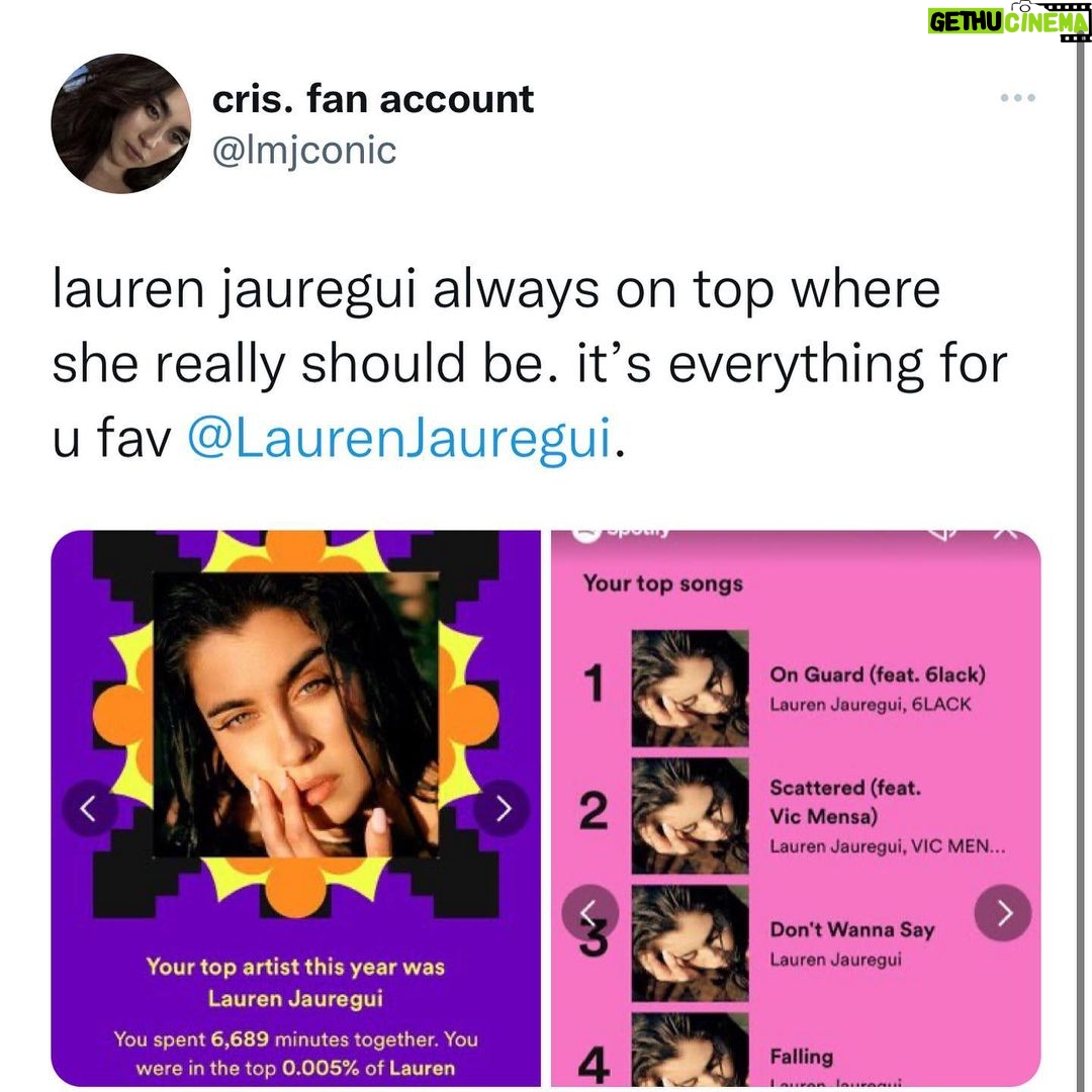 Lauren Jauregui Instagram - I’m so grateful for each and every one of you who listened to anything of mine this year. Those who kept PRELUDE close and as a companion and those who listened to Always Love✨ we only dropped one this year so to know we keep growing regardless is inspiring. I’m in the studio making beautiful things and will have more for you to listen to next year🤍 thank you thank you thank you each one of these mean the world to me. I know it’s not about the metrics but to consistently see tangible growth when one works as hard as my team and I do is just so affirming. Thank you for letting me do what I love and for listening to these songs my heart is in them and with you every time you do🖊 #singersongwriter #independent #growth