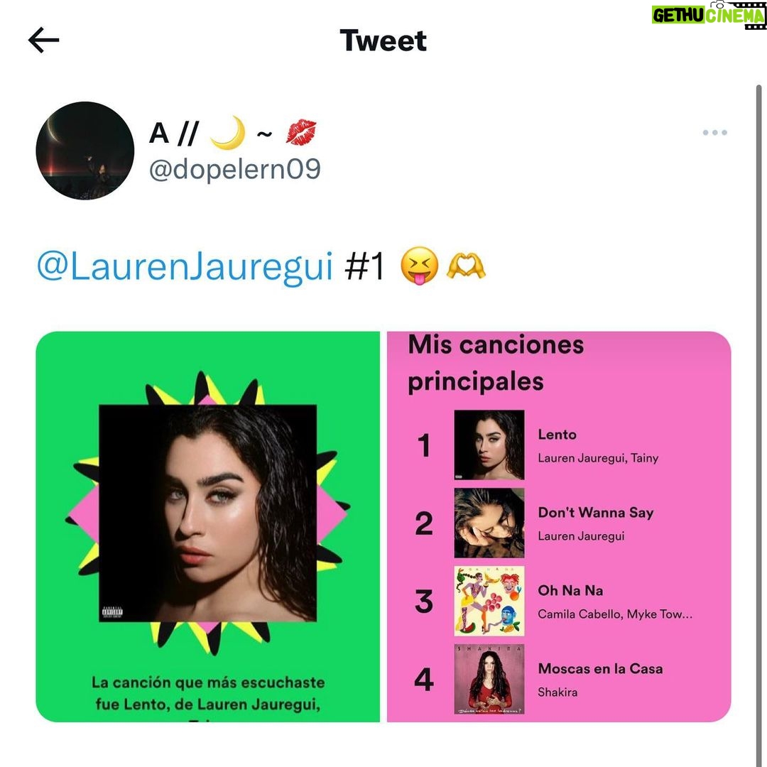 Lauren Jauregui Instagram - I’m so grateful for each and every one of you who listened to anything of mine this year. Those who kept PRELUDE close and as a companion and those who listened to Always Love✨ we only dropped one this year so to know we keep growing regardless is inspiring. I’m in the studio making beautiful things and will have more for you to listen to next year🤍 thank you thank you thank you each one of these mean the world to me. I know it’s not about the metrics but to consistently see tangible growth when one works as hard as my team and I do is just so affirming. Thank you for letting me do what I love and for listening to these songs my heart is in them and with you every time you do🖊 #singersongwriter #independent #growth