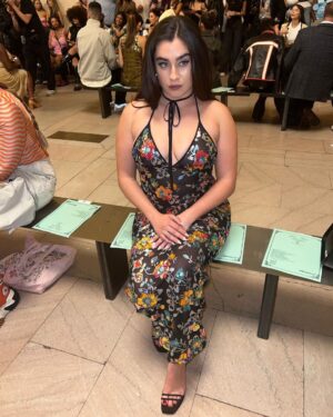 Lauren Jauregui Instagram - The beautiful @kimshuistudio made my dress💋 #NYFW