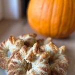 Lea Skálová Instagram – Krásný Halloween 🎃🎃👻👻 Ultra jednoduchý recept na dezert, který vypadá jako malé dýně a budete na něj potřebovat jen čtyři suroviny 😱😱😱❤️ 

2 jablka
1 rozválené listové těsto
5 lžic třtinového cukru 
1 lžíce skořice 

Jablka nakrájejte na silné plátky a vykrojte v nich uprostřed větší otvory. Obalte je v cukru se skořici a následně z listového těsta udělejte proužky. Tyto proužky omotávejte okolo jablka aby to připomínalo dýni 😂😂 Pokud máte zrovna dobrej den a bude se Vám chtít, tak můžete ze zbytku těsta vyrobit stopky a lístky 😂😂🙏🥂 Potom posype ještě zbytkem cukru se skořicí a dejte péct.
Pečeme na 180 stupňů cca 20-30 minut dokud nejsou krásné zlaté. A je to 🚀🚀🚀🚀

Chystáte rádi tematické občerstvení nejen na Halloween nebo to u Vás moc nejede? 

#halloween #apple #pumpkin #happyhalloween #recepie