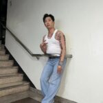 Lee Chang-ho Instagram - K본부 계단샷 태양인, 찌드래곤, 브루노 바스, 자이언 턱 밤의공원! Let's go💋