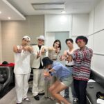 Lee Chang-ho Instagram - K본부 계단샷 태양인, 찌드래곤, 브루노 바스, 자이언 턱 밤의공원! Let's go💋