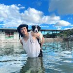 Lee Charles Instagram - 太熱了💦 梅花湖風景區