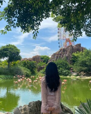 Lee Seo-yeon Instagram - 이거 왜 이제야 올리는지 나도 몰라요오😉
아람언니가 머리 다 말아줘서 인생샷 건졌댜..💚
cf) 이거 사진 찍을 때 완전 더웠음.. 마지막 사진이 찐 현실..!! 옷을 가만히 입고 있을 수 없는 더위였어....😵‍💫