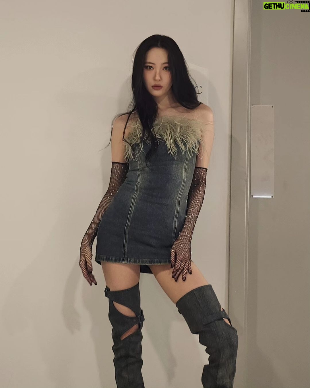 Lee Sun-mi Instagram - A beautiful night in Abu Dhabi🖤🌙 Arab MIYANE you were amazing🤟🏻 #hyperoundkfest_abudhabi Abu-Dhabi